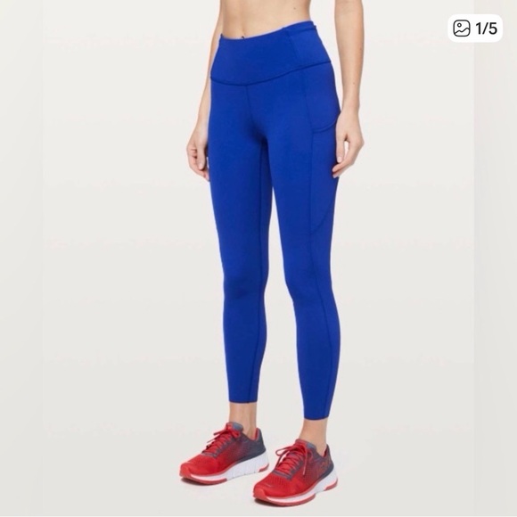 👉🏼LIKE NEW👈🏼 Lululemon Fast & Free 7/8 tight Legging in Jetstream Blue - Picture 2 of 11